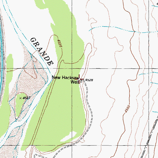 Topographic Map of 10048 Water Well, NM