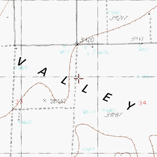 Topographic Map of 10951 Water Well, NM