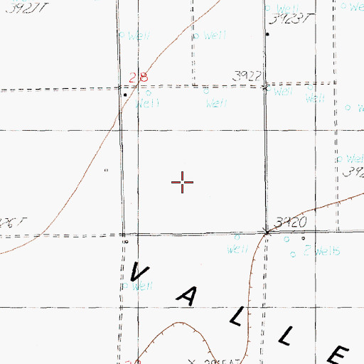 Topographic Map of 11605 Water Well, NM