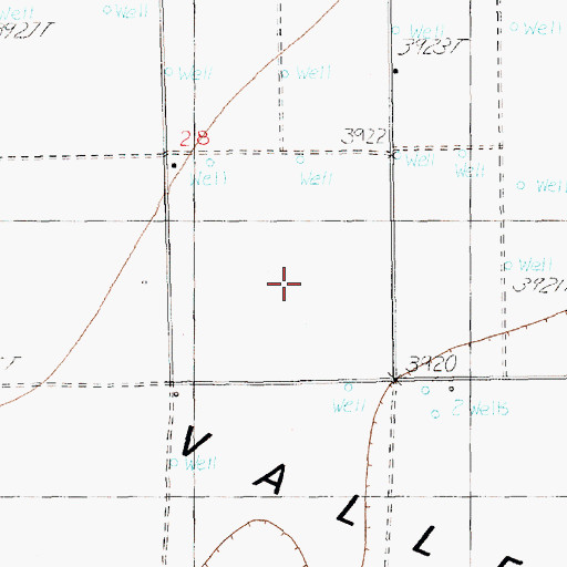 Topographic Map of 10948 Water Well, NM