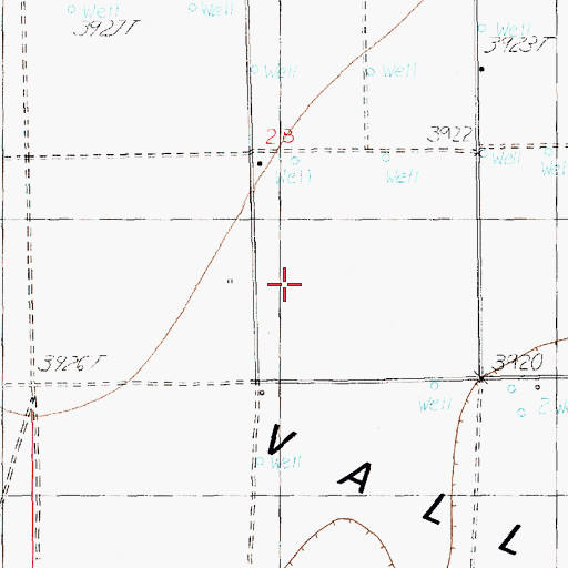 Topographic Map of 10947 Water Well, NM