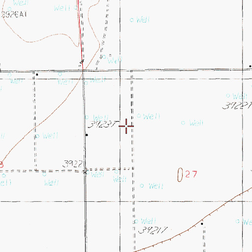 Topographic Map of 12524 Water Well, NM