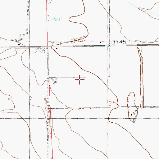 Topographic Map of 11594 Water Well, NM