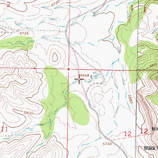 Topographic Map of SRF 28 Water Well, NM