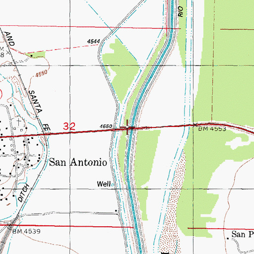 Topographic Map of RG 227 Water Well, NM
