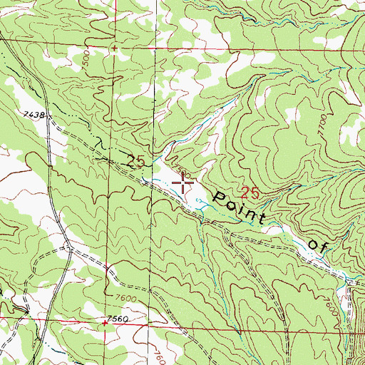 Topographic Map of Point of Rock Well, NM
