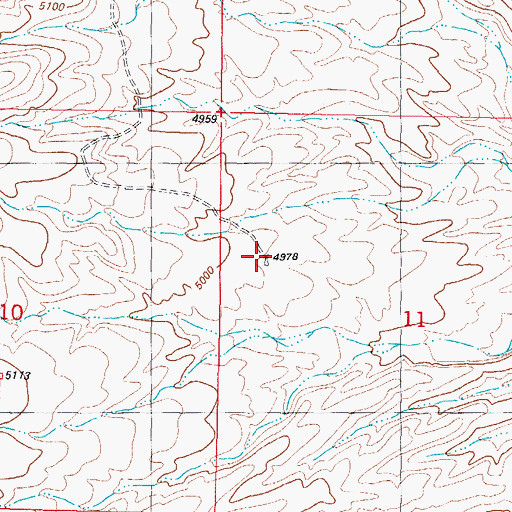 Topographic Map of 10044 Water Well, NM