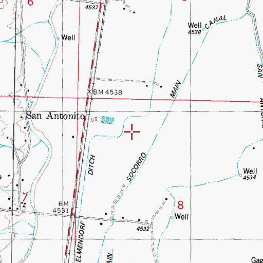 Topographic Map of 12 Water Well, NM