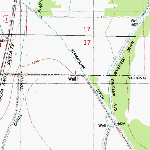 Topographic Map of Water Well 2, NM