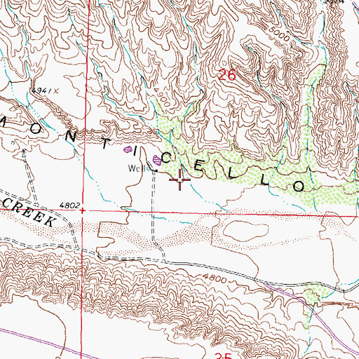 Topographic Map of RG 25291 Water Well, NM