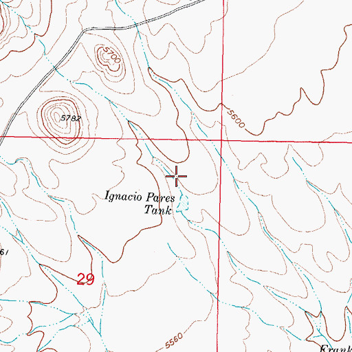 Topographic Map of RG 32555 Water Well, NM