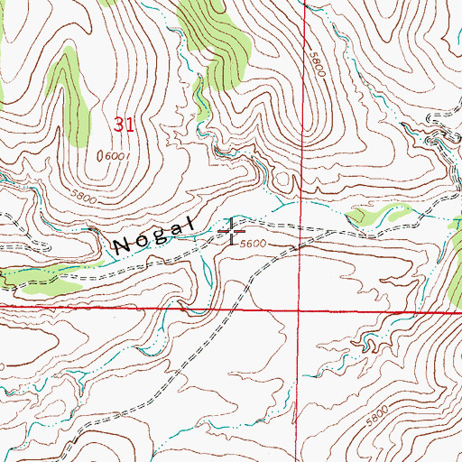 Topographic Map of Rabbit Eye Water Well, NM