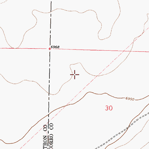 Topographic Map of 10010 Water Well, NM