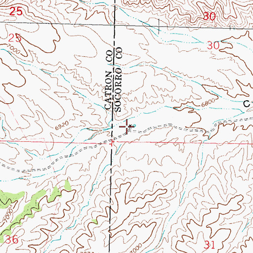 Topographic Map of Midway Water Well, NM