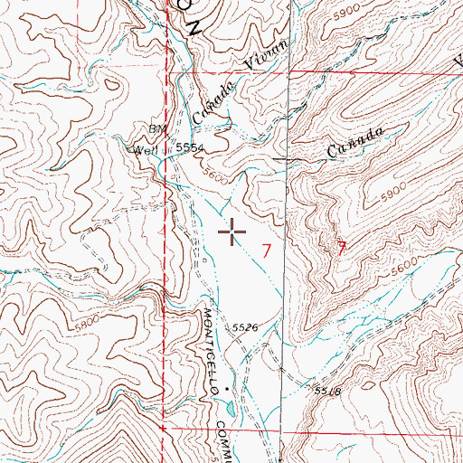 Topographic Map of RG 26392 Water Well, NM