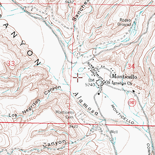 Topographic Map of RG 27650 Water Well, NM