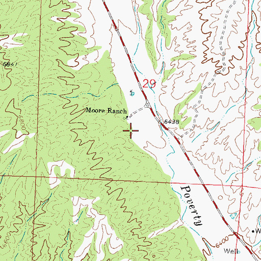 Topographic Map of 2 South Water Well, NM