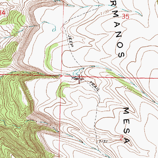 Topographic Map of East Mesa Water Well, NM