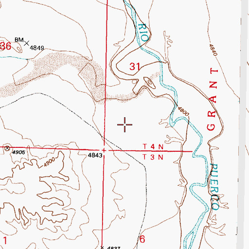 Topographic Map of RG4690 Water Well, NM