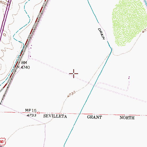 Topographic Map of La Joya Water Well, NM