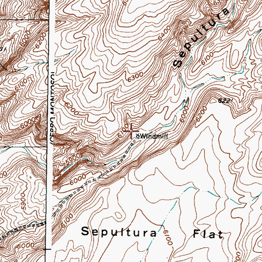 Topographic Map of Test Water Well 2, NM