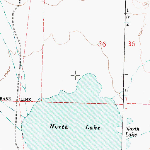 Topographic Map of 10005 Water Well, NM
