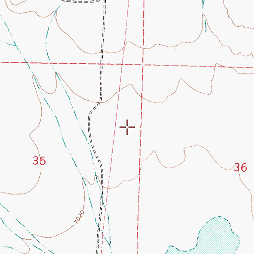 Topographic Map of 10002 Water Well, NM