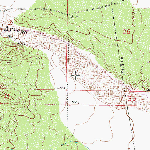 Topographic Map of RG 4642 Water Well, NM