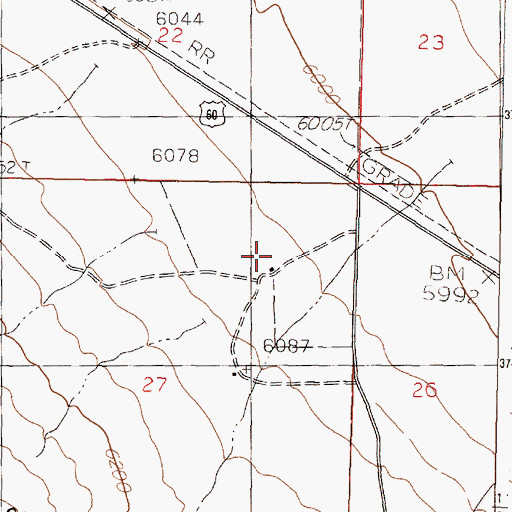 Topographic Map of SRF 14 Water Well, NM