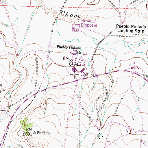 Topographic Map of Pintado PM-4 Water Well, NM