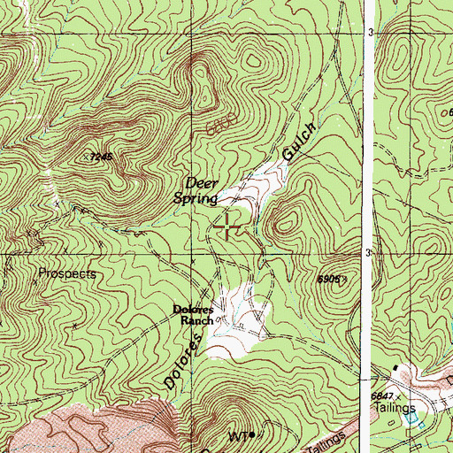 Topographic Map of Old LS NOR Water Well, NM