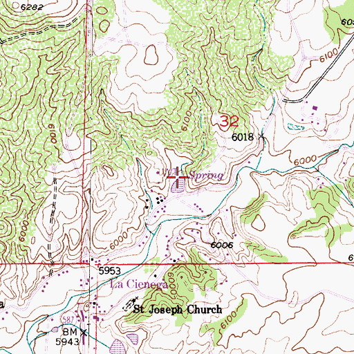 Topographic Map of RG-30232 Water Well, NM