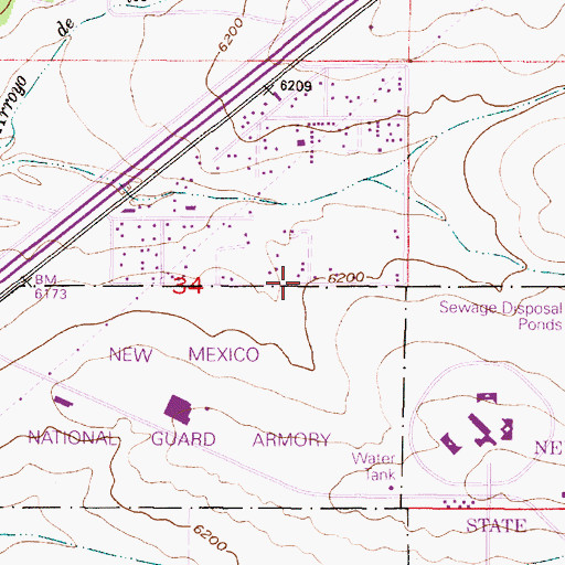 Topographic Map of RG-18918 Water Well, NM