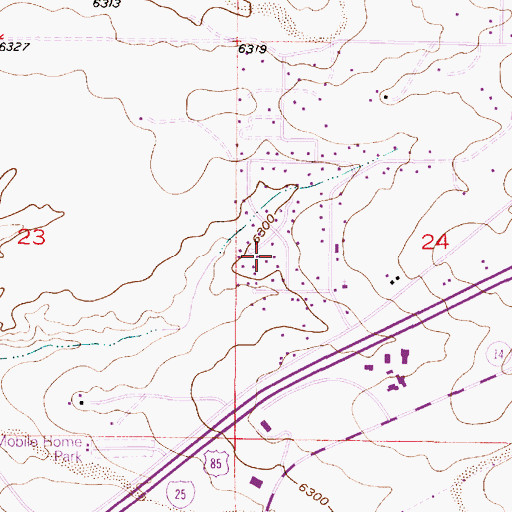 Topographic Map of RG-21454 Water Well, NM