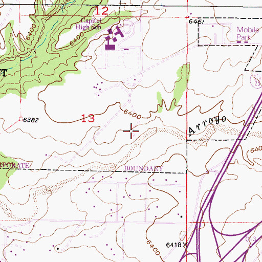 Topographic Map of 10024 Water Well, NM