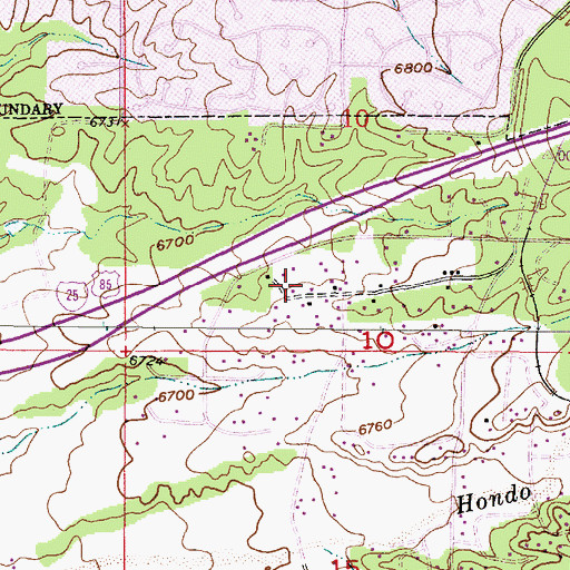 Topographic Map of RG-23130 Water Well, NM