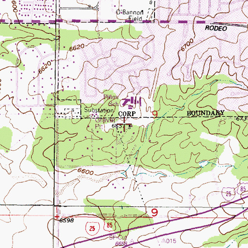 Topographic Map of 10101 Water Well, NM