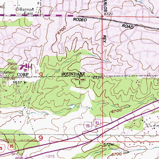 Topographic Map of Fort Ragel Water Well, NM