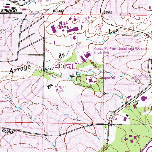 Topographic Map of RG-654 Water Well, NM