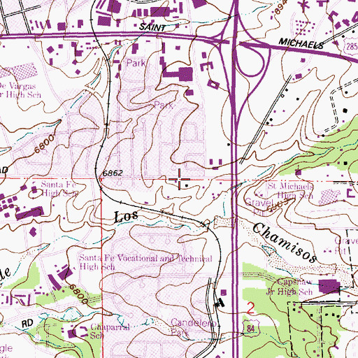 Topographic Map of RG-8710 Water Well, NM