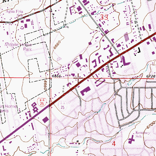 Topographic Map of 10226 Water Well, NM