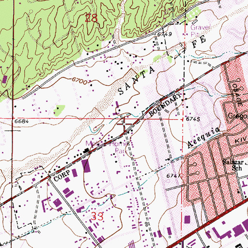 Topographic Map of RG-7904 Water Well, NM