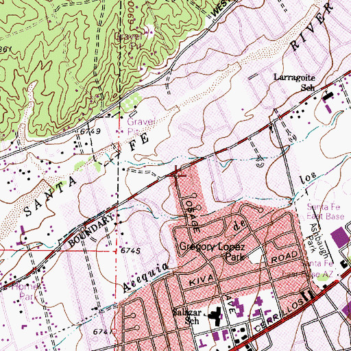 Topographic Map of 10241 Water Well, NM