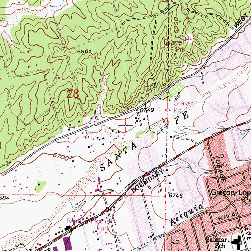 Topographic Map of Water Well 2, NM