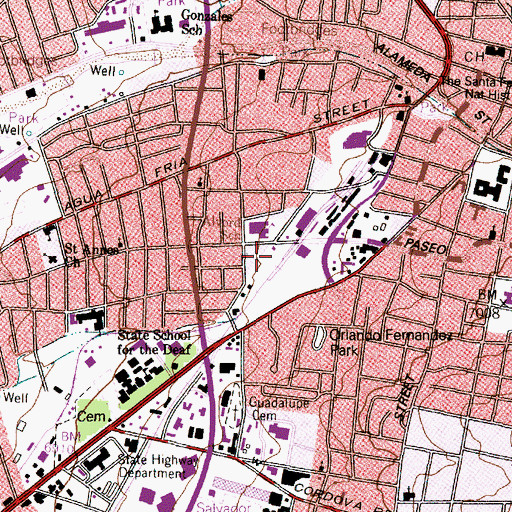 Topographic Map of Hickox Water Well, NM