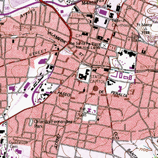 Topographic Map of Water Well 44, NM