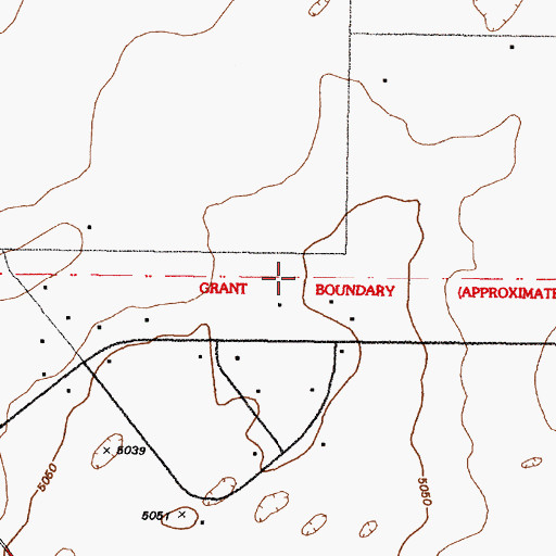 Topographic Map of RG-28525 Water Well, NM