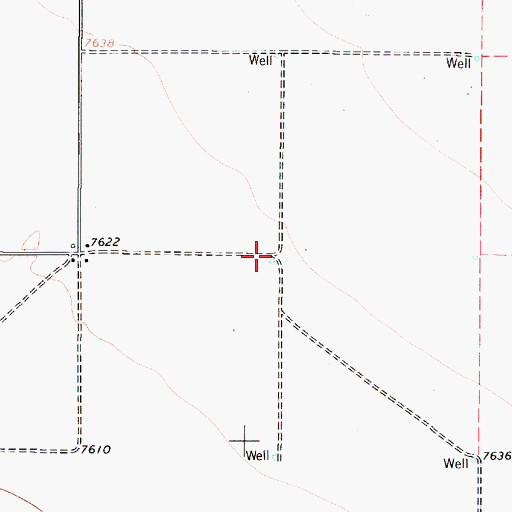 Topographic Map of 10005 Water Well, NM