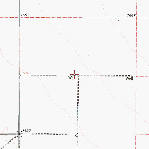 Topographic Map of 10003 Water Well, NM