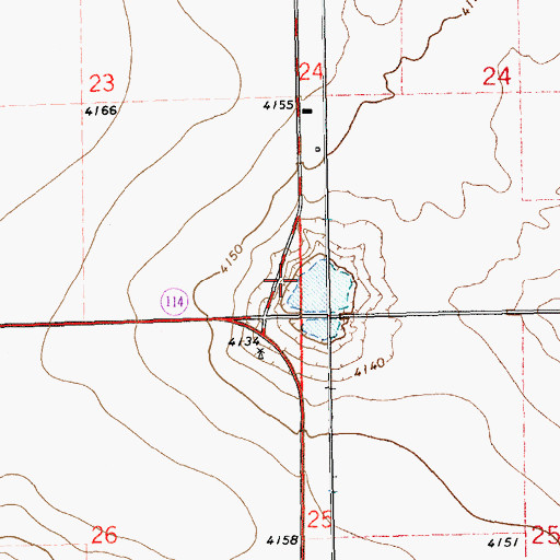 Topographic Map of 11163 Water Well, NM